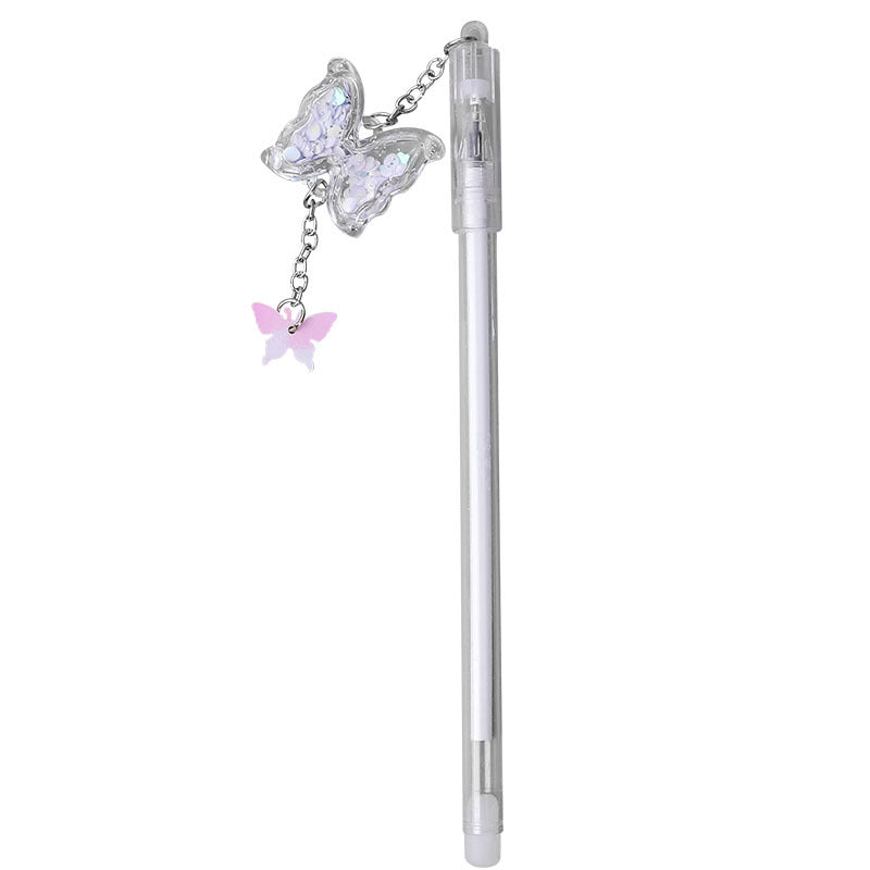 Wholesale Plastic Butterfly Pendant Gel Pen